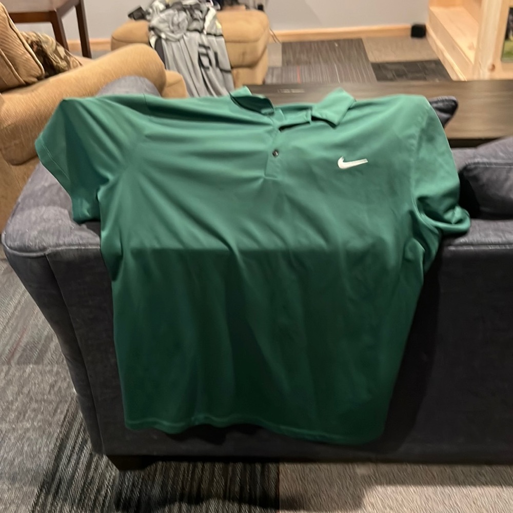 Nike Dri-Fit Green Golf Polo